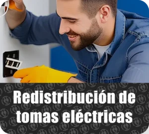 Redistribución de tomas electricas - Instalaciones electricas Barcelona - Electricista urgente en barcelona